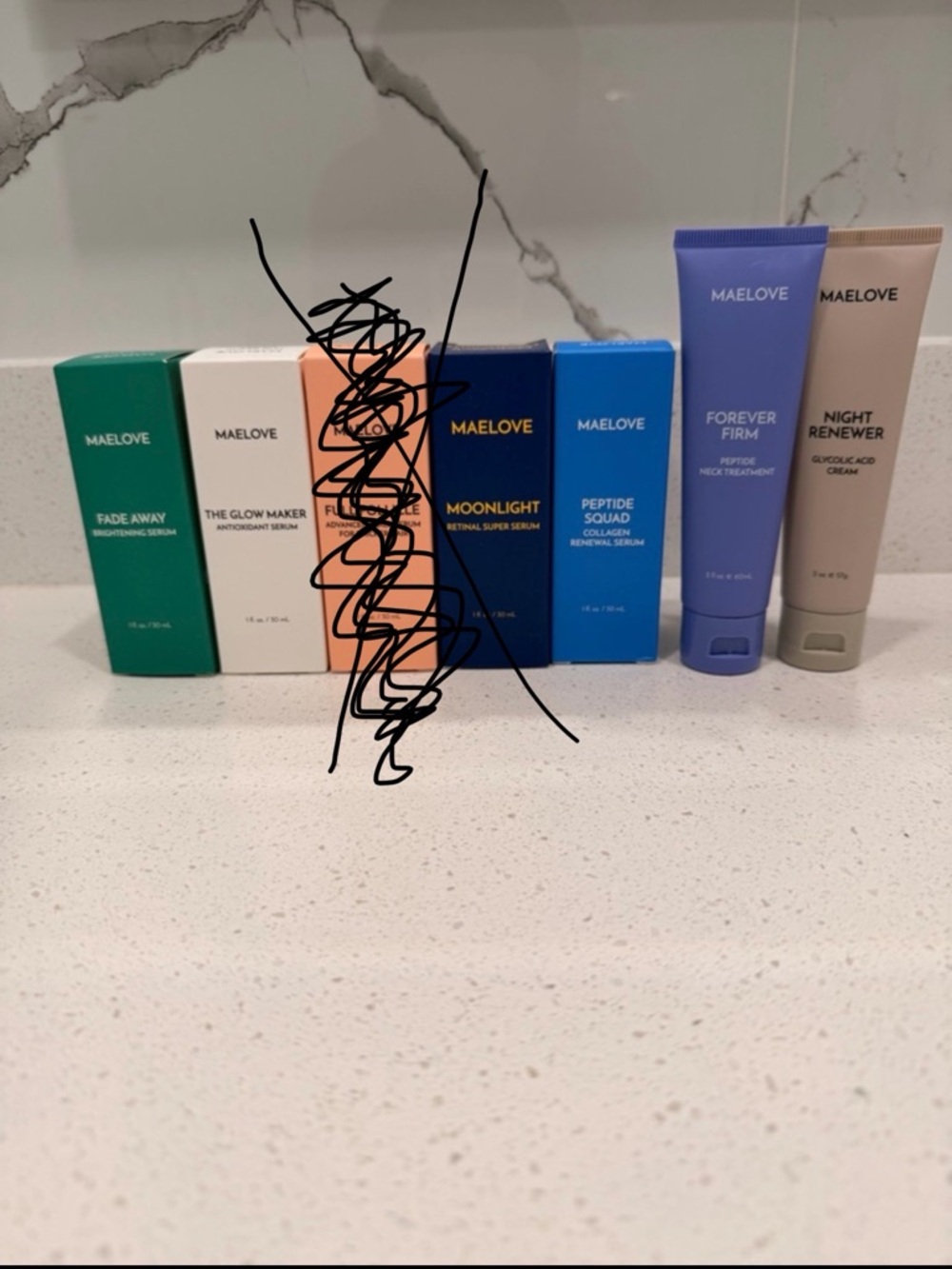 MAELOVE Skincare Set - Multicolor Serum & Cream Collection